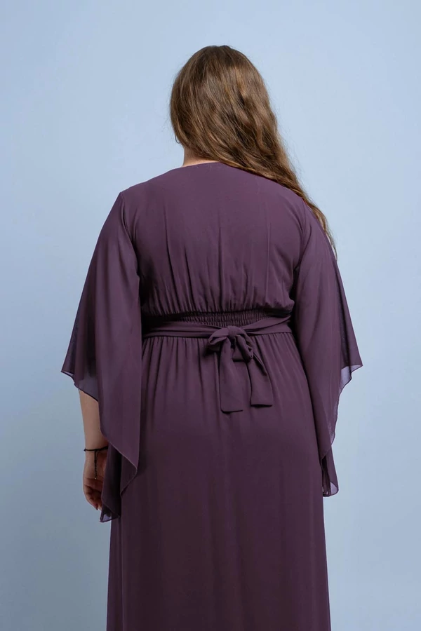 HÁTAT TAKARÓ ALKALMI PLUS SIZE RUHA Lila